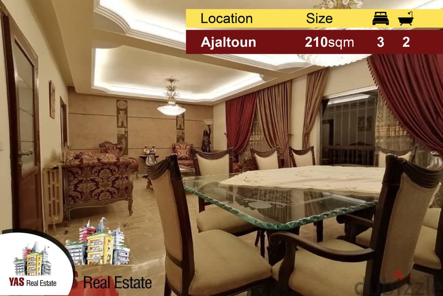 Ajaltoun 210m2 | Mint Condition | Decorated | Open View | YV | 0