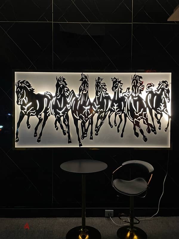 Decorative 3D Horses Wall Unit 3