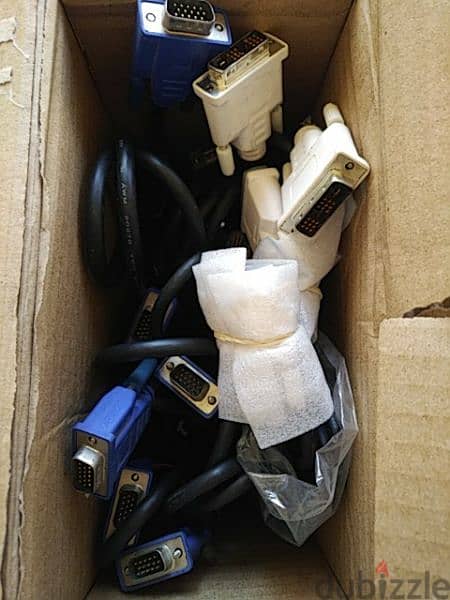 5 VGA cables and 2 DVI cables (all together) 0