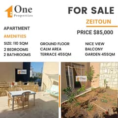 APARTMENT FOR SALE IN ZEITOUN 0