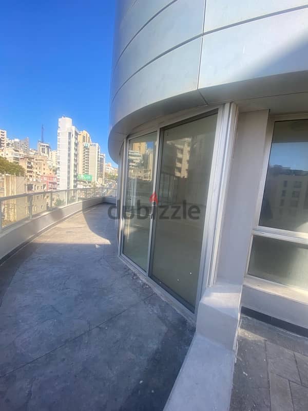 Large apart or office with beautiful terrace in achrafiej 8