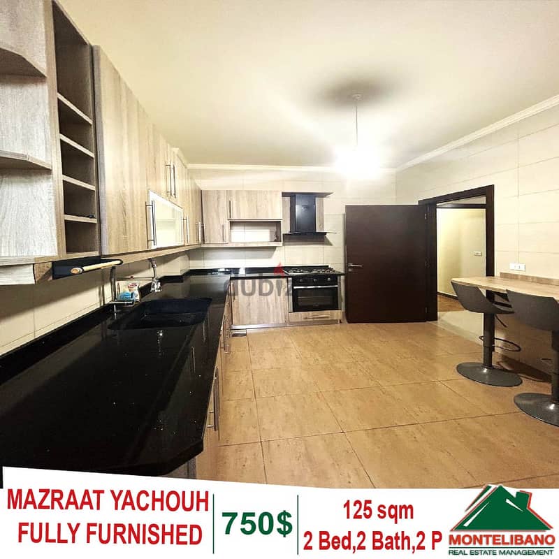 125 Sqm Fully Furnished Apartment for Rent in MAZRAAT YACHOUH 5