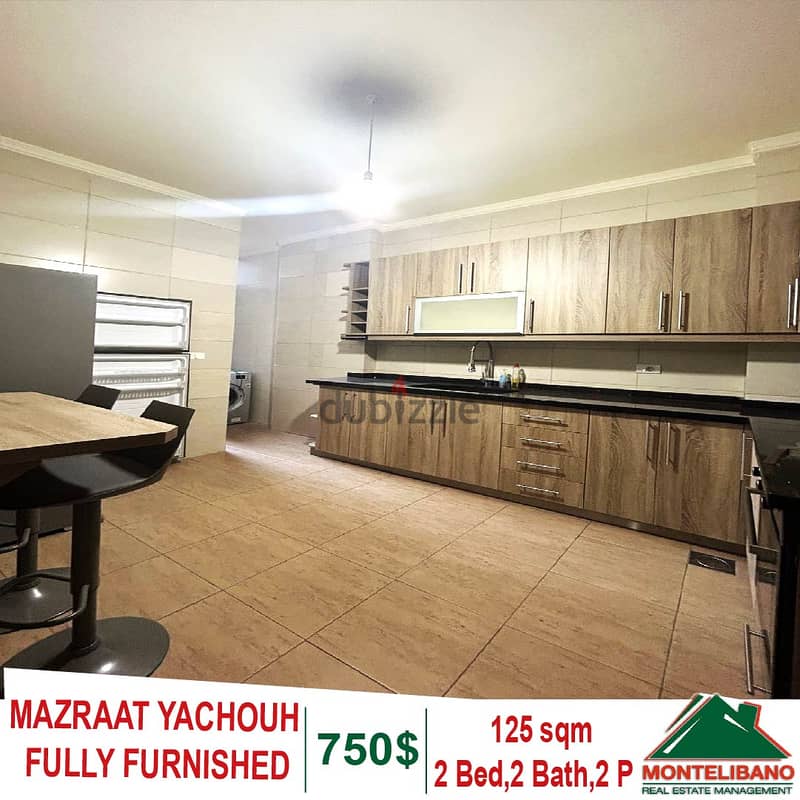 125 Sqm Fully Furnished Apartment for Rent in MAZRAAT YACHOUH 6