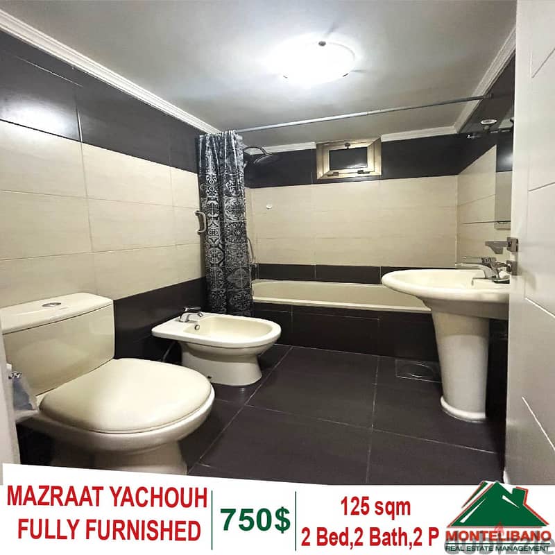 125 Sqm Fully Furnished Apartment for Rent in MAZRAAT YACHOUH 7