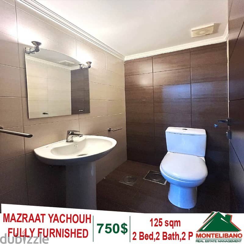 125 Sqm Fully Furnished Apartment for Rent in MAZRAAT YACHOUH 8