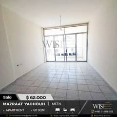  60 SQM Apartment for SALE in Mazraat Yachouh! 0