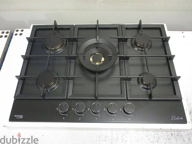 ElectroGas Top/Oven 70cm Black توب و فرن إيطالي الأصلي 0