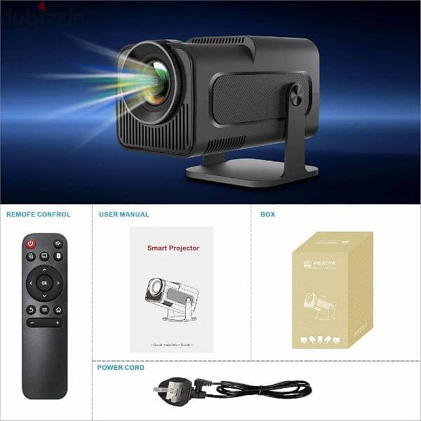 JUSTOP HY 320 Smart Projector, Native 1080P 4K Home Cinema Projector. 8