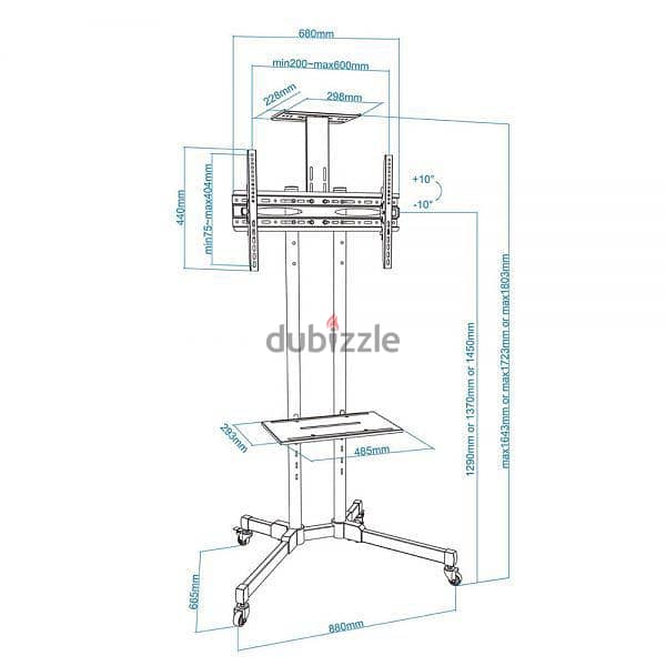 TV Floor Stand for 30"-to-60" 1