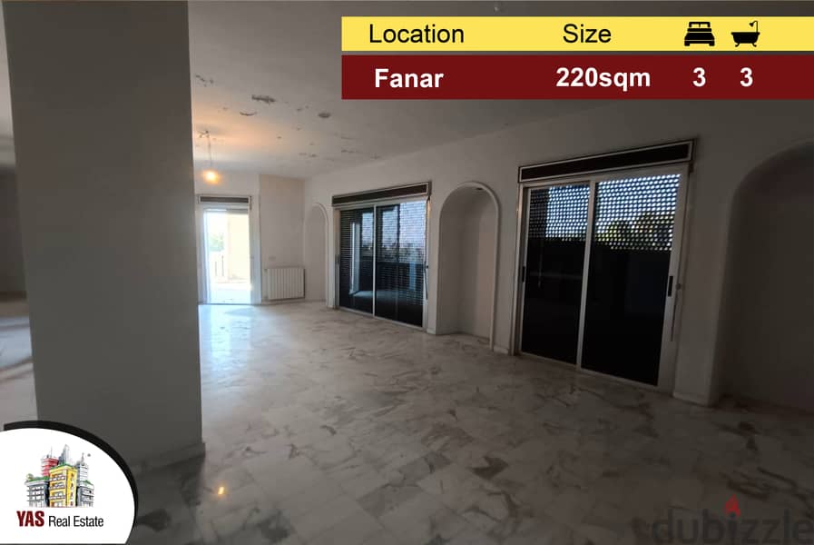 Fanar 220m2 | Prime Location | Quiet Street |Luxury | AA | 0