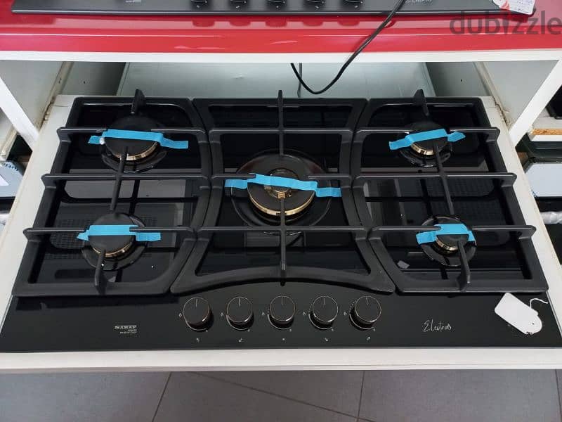 ElectroGas Top/Oven 90cm Black 1