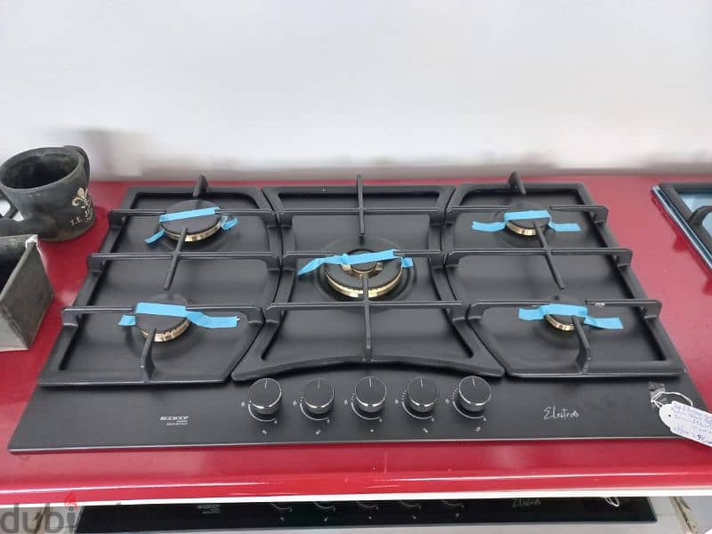 ElectroGas Top/Oven 90cm Black 2