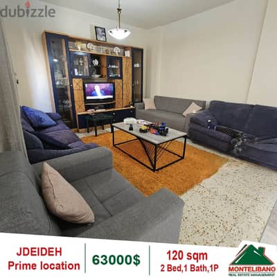 Prime Location Apartment for sale in Jdeideh