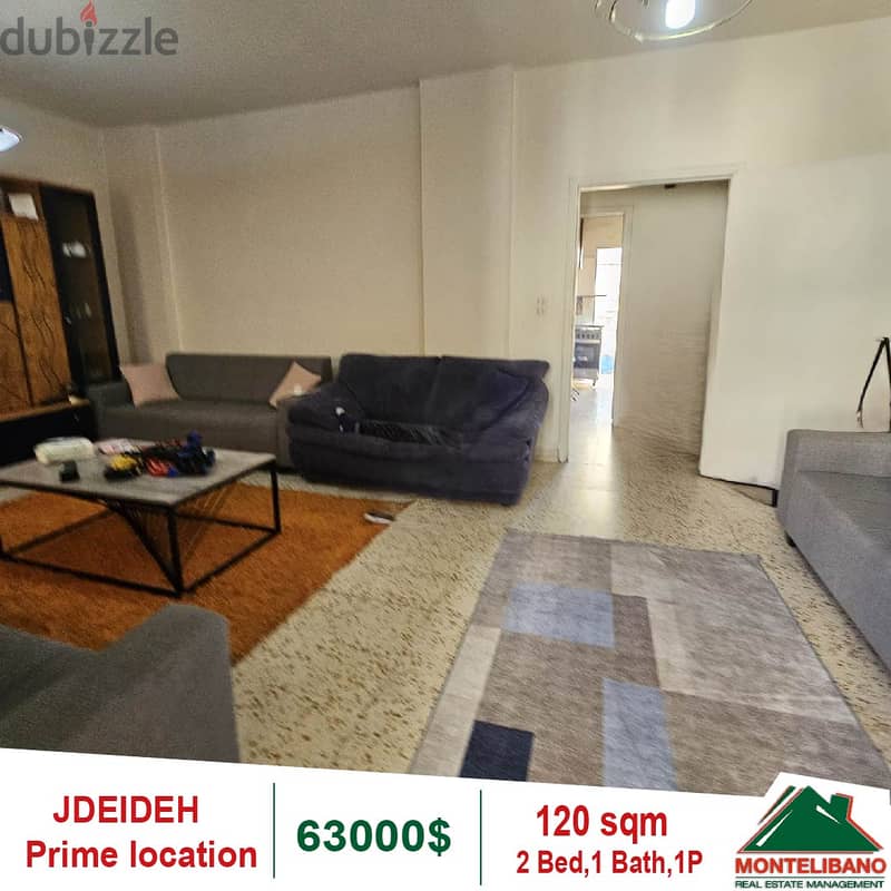 Prime Location Apartment for sale in Jdeideh 2