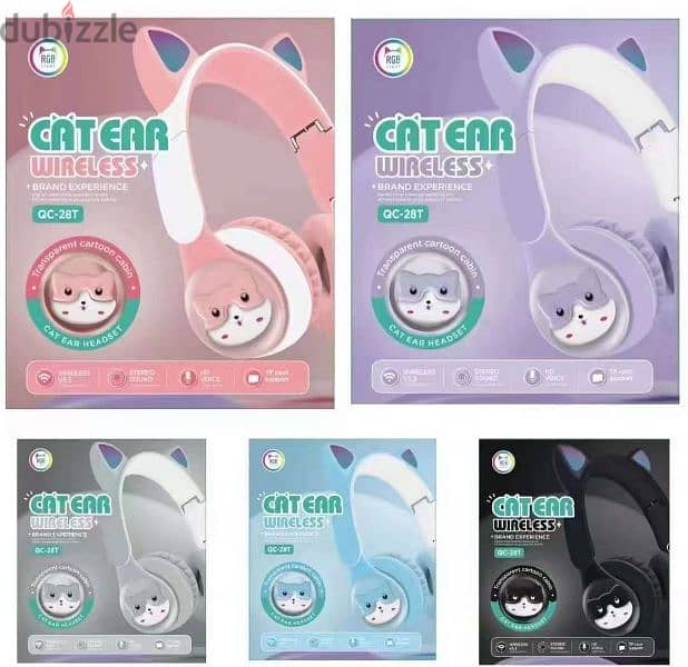 Cat Ear Wireless, RGB,Bluetooth 0