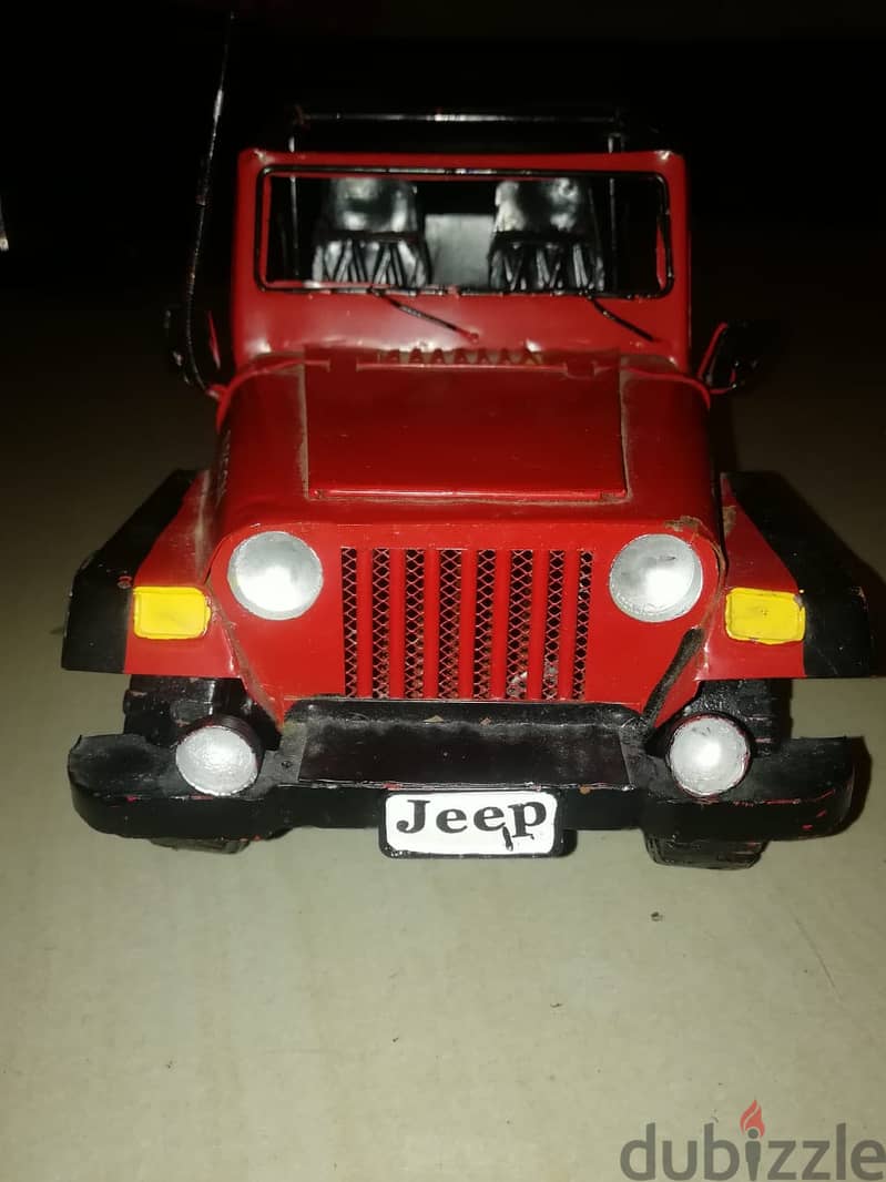 Jeep Wrangler hand made metallic diecast 39*17 cm 2