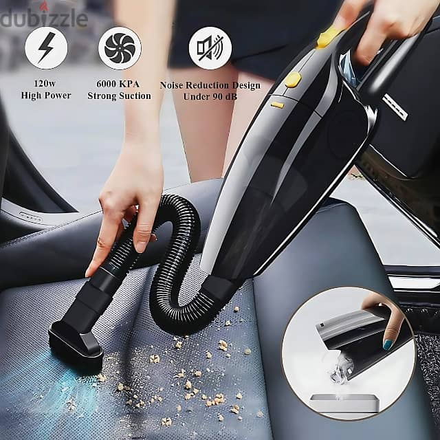 Portable Vacuum Cleaner: Wet & Dry Cleaning for Car & Home 1