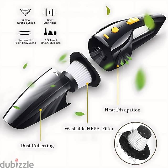 Portable Vacuum Cleaner: Wet & Dry Cleaning for Car & Home 6