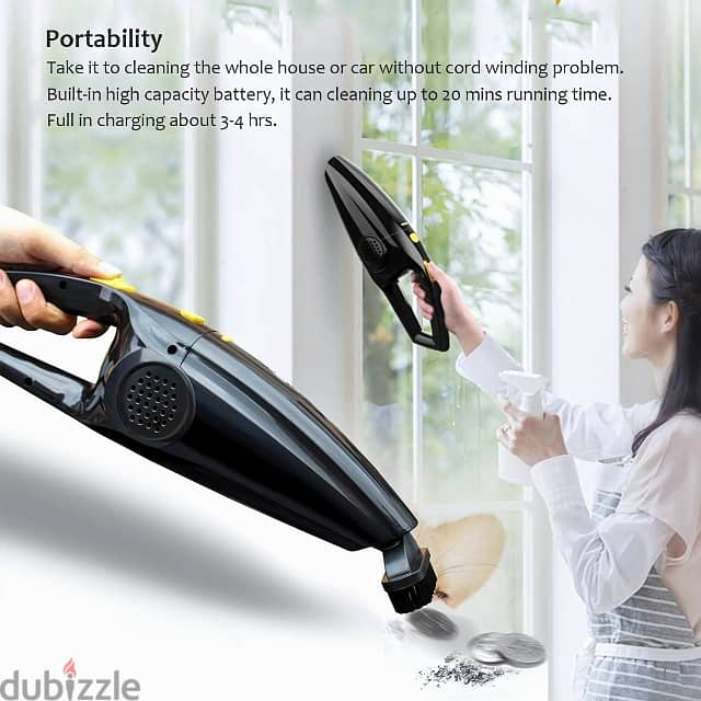 Portable Vacuum Cleaner: Wet & Dry Cleaning for Car & Home 8