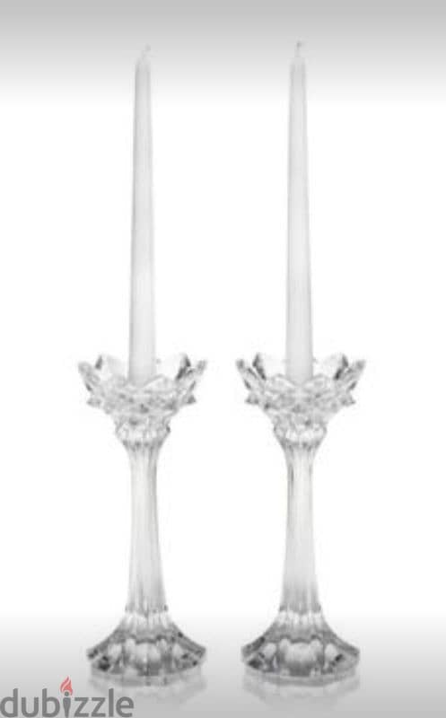 Set of 2 Crystal Candleholders + 2 Bowls 4