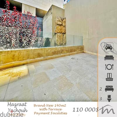 Mazraat Yashouh | 785$/SQM | Terrace | 70,000$ Downpayment, Facilities