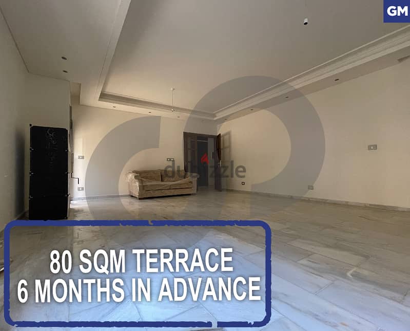 80 sqm terrace-quiet area-Sabtieh, Metn/سبتيه, متن REF#GM114141 0