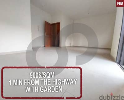 900$/sqm-1 min from the highway-with garden-Dbayeh /ضبيه  REF#NB114145