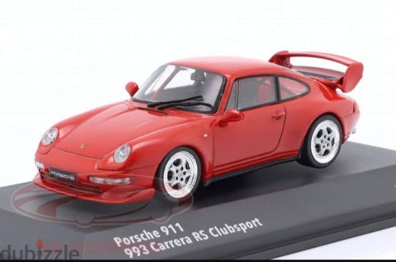 Porsche 911(993) Carrera RS Clubsport diecast car model 1;43. 1