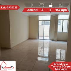 New apartment with terrace in Amchit شقة جديدة مع تراس في عمشيت 0