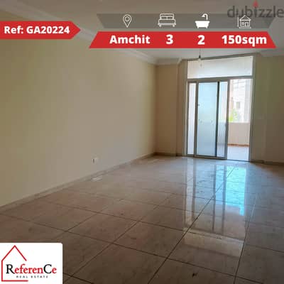 New apartment for sale in Amchit شقة جديدة للبيع في عمشيت