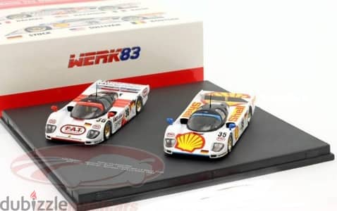 Dauer Porsche 962 (2 car set)diecast car model 1;43.