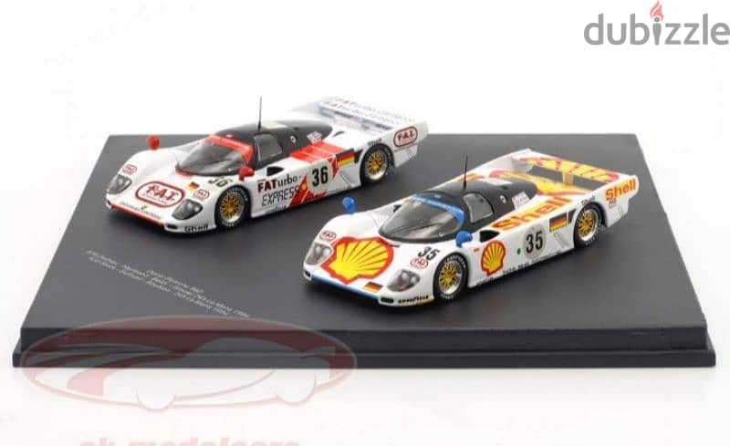 Dauer Porsche 962 (2 car set)diecast car model 1;43. 1