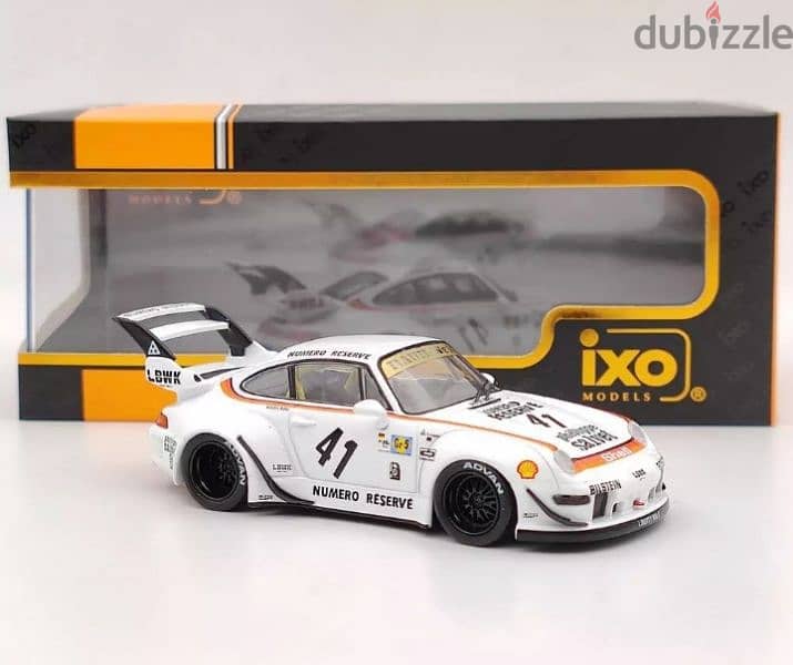 Porsche 993 RWB LBWK diecast car model 1;43. 3