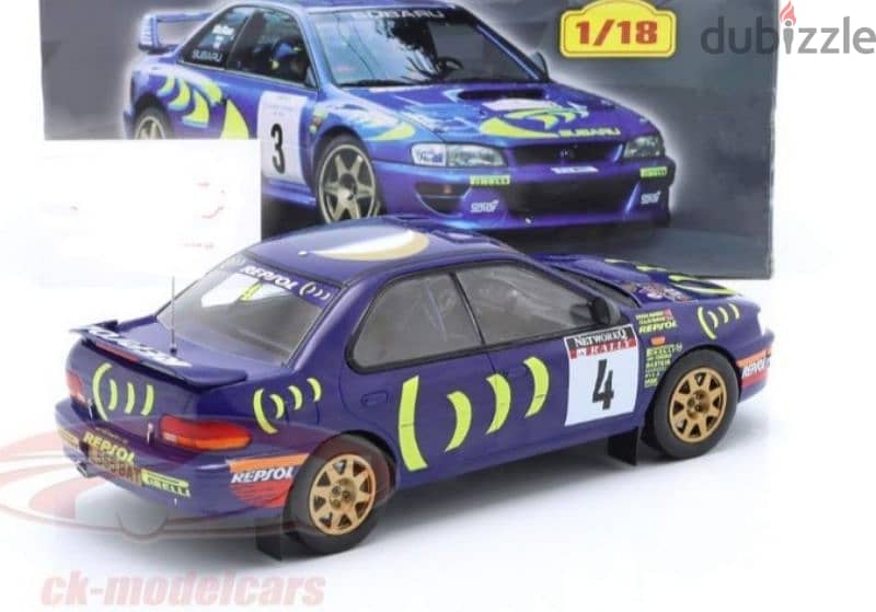 Subaru Impreza 555 (Mcrae 1995) diecast car model 1;18. 4