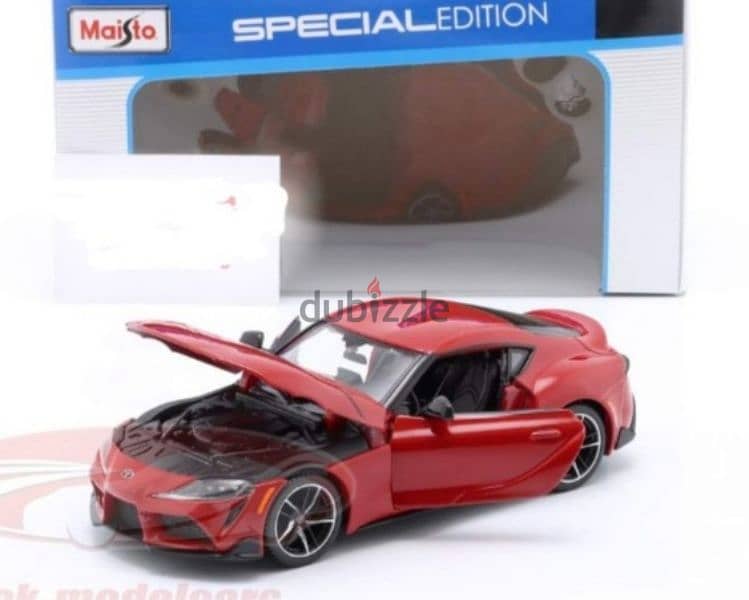 Toyota Supra Gr diecast car model 1:24 5