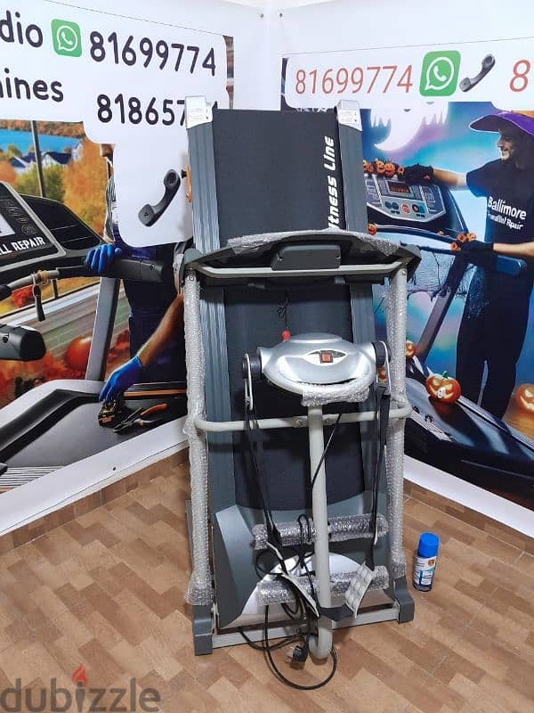 New fitness line treadmill 2hp, vibration massage 3