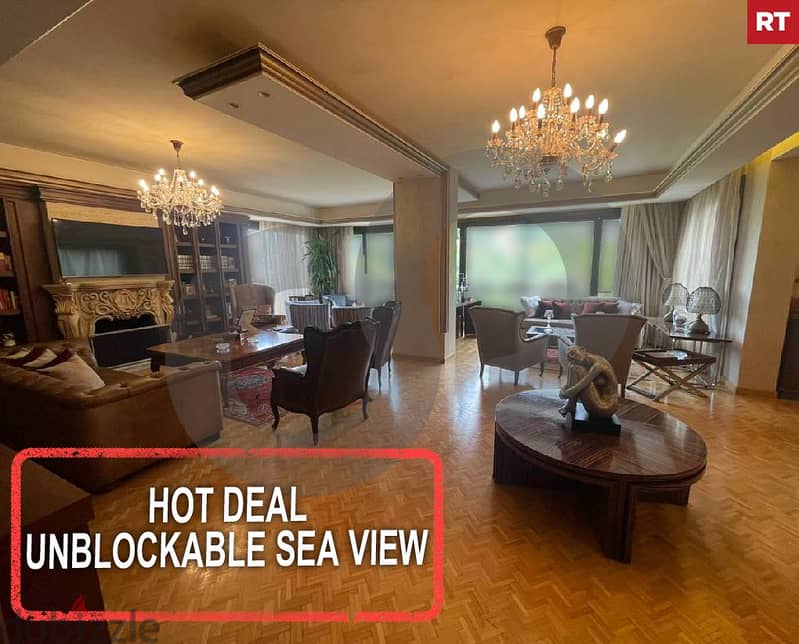 Hot Deal, unblockable sea view, baabda/ بعبدا  REF#RT114185 0