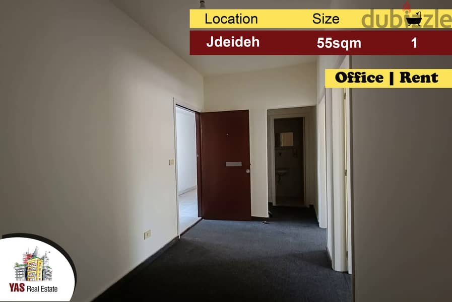 Jdeideh 55m2 | Office | Rent | Perfect Investment |AA | 0