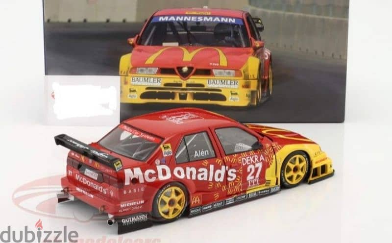 Alfa Romeo 155 V6  McDonald's (DTM Helsinki'95) diecast car model 1;18 3