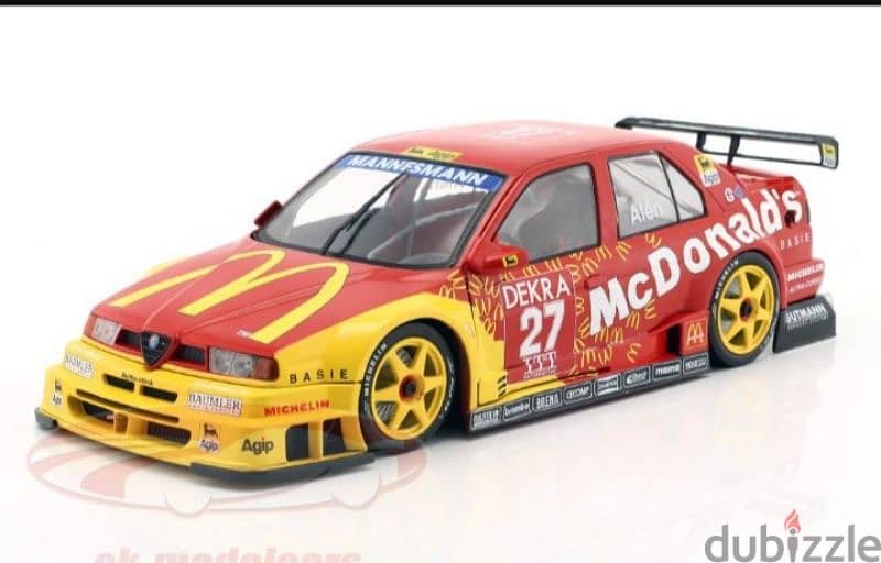 Alfa Romeo 155 V6  McDonald's (DTM Helsinki'95) diecast car model 1;18 4