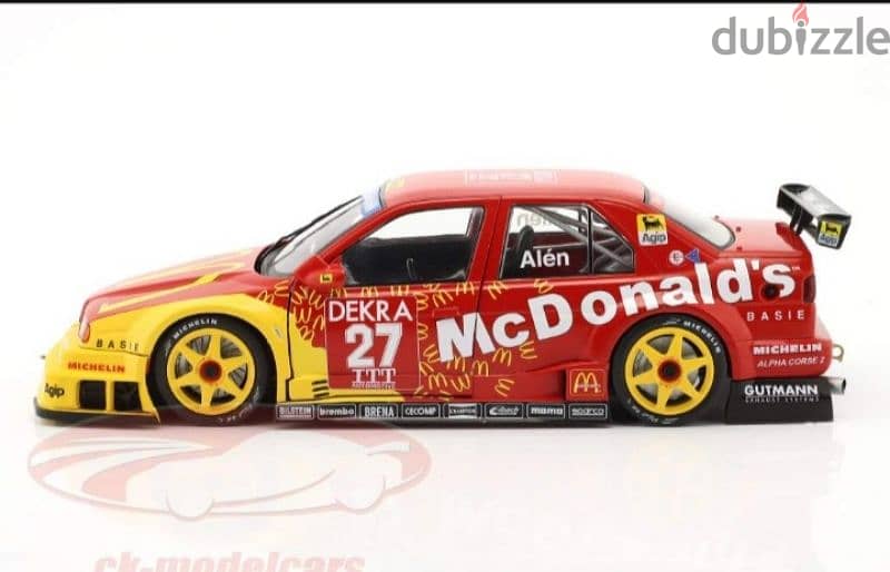 Alfa Romeo 155 V6  McDonald's (DTM Helsinki'95) diecast car model 1;18 5