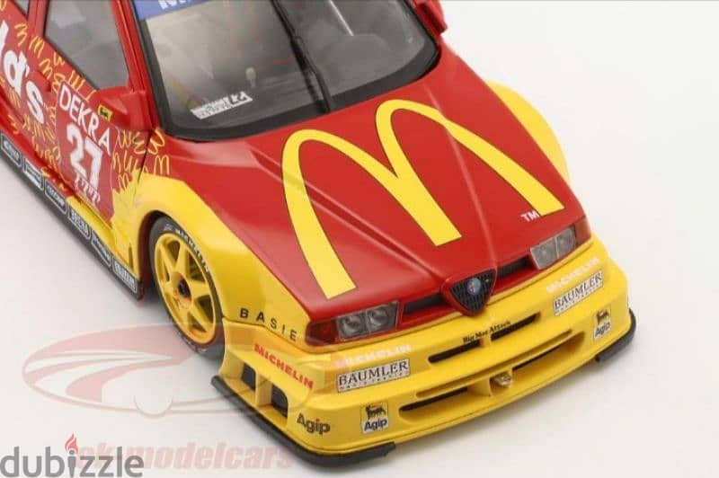 Alfa Romeo 155 V6  McDonald's (DTM Helsinki'95) diecast car model 1;18 9