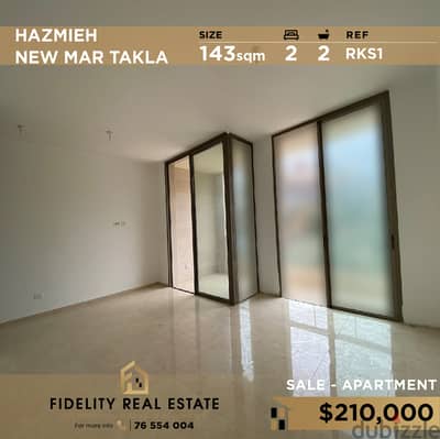 Apartment for sale in Hazmieh Mar Takla RKS1