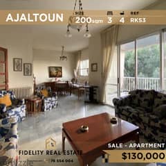 Apartment for sal in Ajaltoun RKS3 للبيع في عجلتون 0