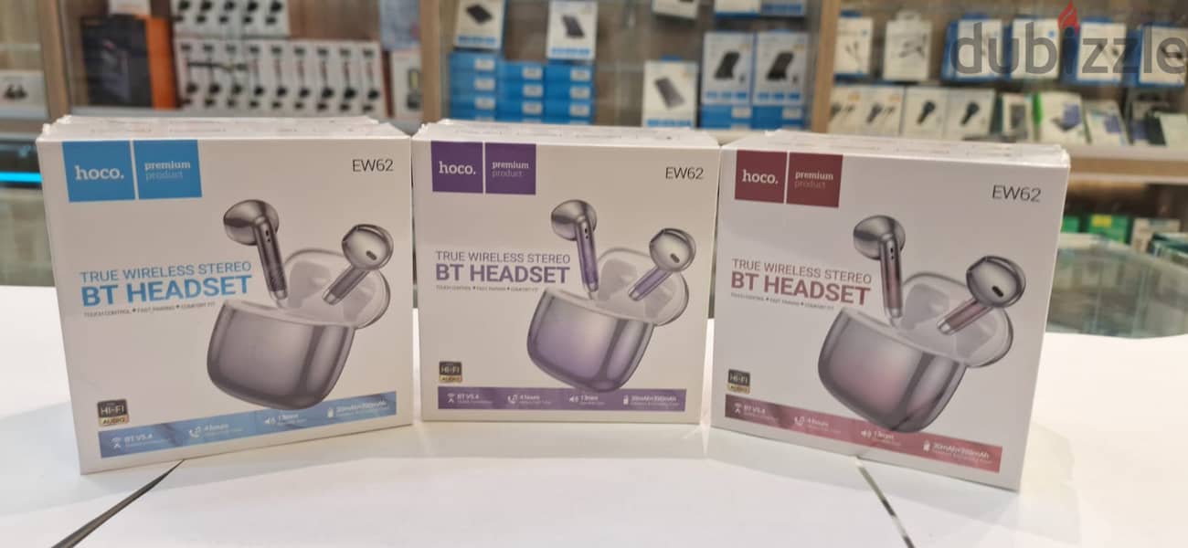 HOCO TRUE WIRELESS STEREO BT HEADSET EW62 exclusive & last offer 0