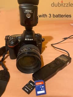 Nikon D 600 With lens and 3 batteries and flash 0