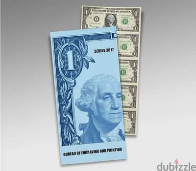 $1: Five-Note Sheet Uncut Currency Washington (DC)