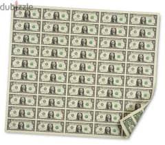 $1: 50-Note Sheet Washington (DC) 0