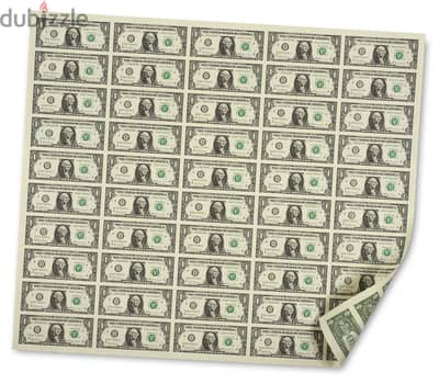 $1: 50-Note Sheet Washington (DC)