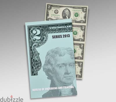 $2: Four-Note Sheet Uncut Currency Fort Worth (TX)